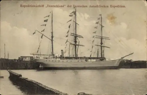 Ak Expeditionsschiff Deutschland der Deutschen Antarktischen Expedition, Forschungsschiff
