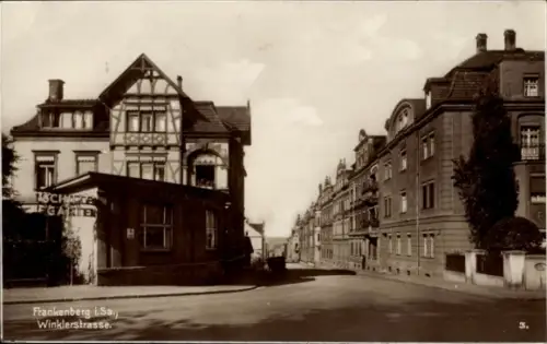 Ak Frankenberg an der Zschopau Sachsen,  Winklerstraße, Straßenansicht