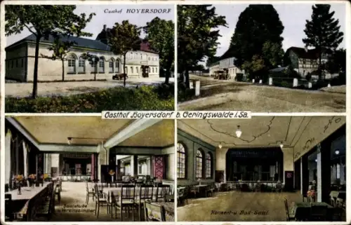 Ak Hoyersdorf Geringswalde Sachsen, Gasthof, Innenansicht
