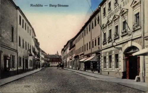 Ak Rochlitz an der Mulde Sachsen,  Burg-Strasse, SCHWARKER BA, Nr.11067