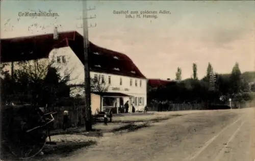 Ak Gräfenhainichen in Sachsen Anhalt, Gasthof zum goldenen Adler
