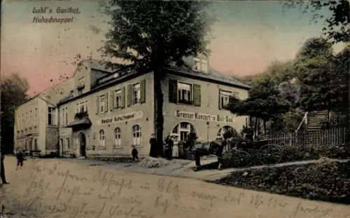 Ak Kuhschnappel Sankt Egidien in Sachsen, Lahl's Gasthof,  Grosser Konzert-Ball-Saal