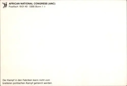 Ak African National Congress ANC, One Country, One Federation
