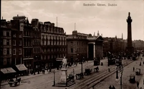 Ak Dublin Irland, Sackville Street