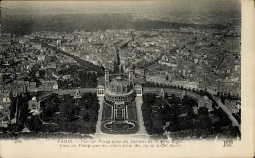 Ak Paris XVI Passy, Gesamtansicht