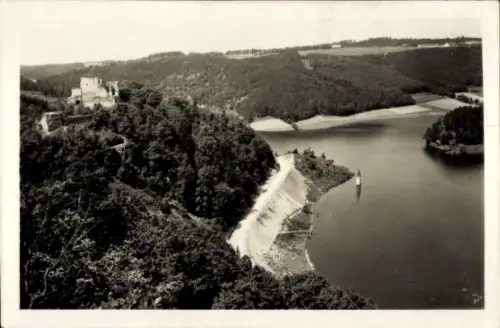 Ak Vranov nad Dyjí Frain an der Thaya Südmähren, Ruine Zornstein, Talsperre