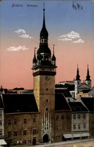 Ak Brno Brünn Südmähren, Rathaus
