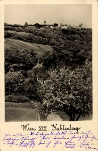 Ak Wien 19 Döbling Österreich, Kahlenberg