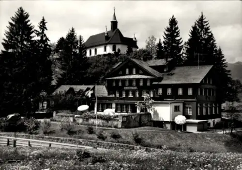 Ak Flüeli Ranft Sachseln Kt. Obwalden, Kurhaus und Gasthaus