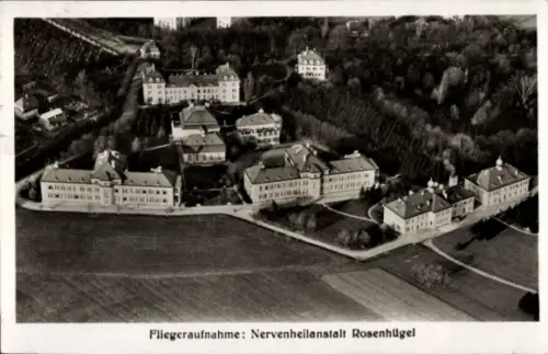 Ak Wien 23 Liesing, Nervenheilanstalt Rosenhügel, Fliegeraufnahme