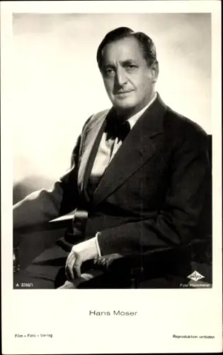 Ak Schauspieler Hans Moser, Wien Film A 3768 1