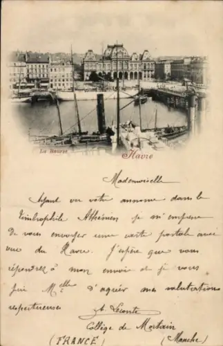 Ak Le Havre Seine Maritime, Börse