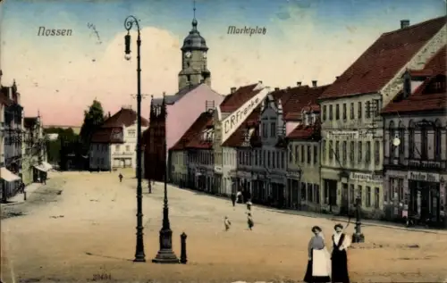 Ak Nossen in Sachsen, Marktplatz