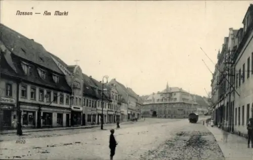 Ak Nossen in Sachsen, am Markt