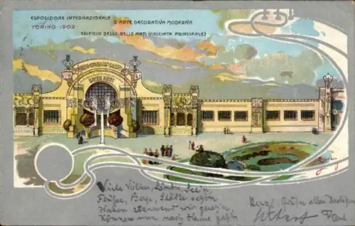 Litho  Torino Turin Piemonte, Internationale Ausstellung moderner dekorativer Kunst 1902