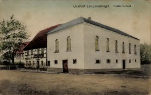 Ak Langenstriegis Frankenberg in Sachsen, Gasthof  Gustav Schaal
