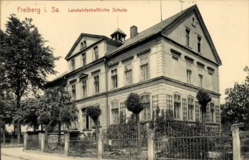 Ak Freiberg in Sachsen, Landwirtschaftliche Schule