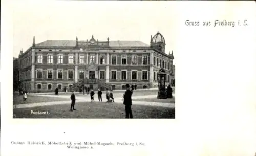 Ak Freiberg in Sachsen, Post