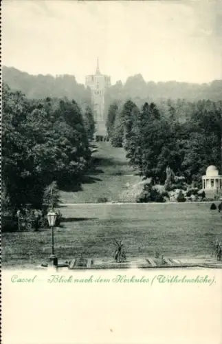 Ak Cassel Kassel in Hessen, Cassel, Blick nach dem Herkules (Wilhelmshöhe)