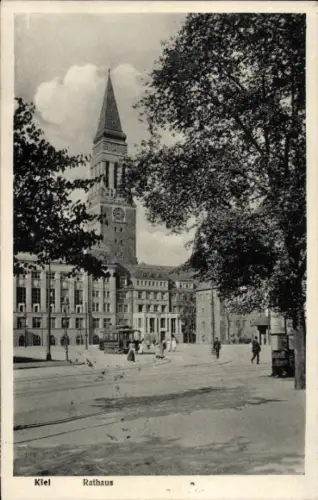 Ak Kiel,  Rathaus, Rathausturm