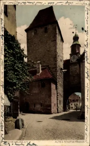 Ak Rothenburg ob der Tauber Mittelfranken, Stadtgefängnis