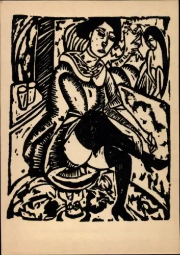 Künstler Ak Kirchner, Ernst Ludwig, Portrait, Expressionismus