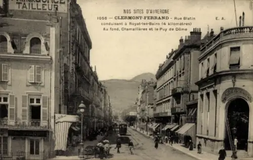 Ak Clermont Ferrand Puy de Dôme, Schule, Blatin Straße