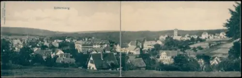Klapp Ak Schömberg im Zollernalbkreis, Panorama