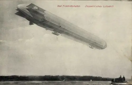 Ak Friedrichshafen am Bodensee, Zeppelin'sches Luftschiff, Zeppelin