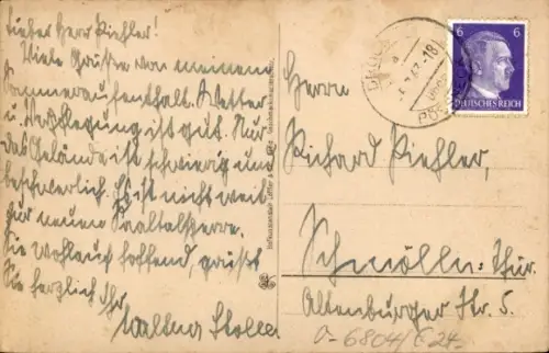 Ak Leutenberg in Thüringen,  Gebäude, Ziegenrücker Straße, Flussufer, Fahrräder