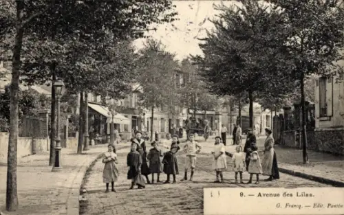 Ak Paris IV, Avenue des Lilas