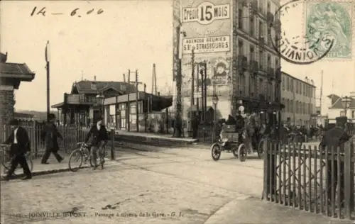 Ak Joinville le Pont Val de Marne, Neuer Zugang zum Bahnhof