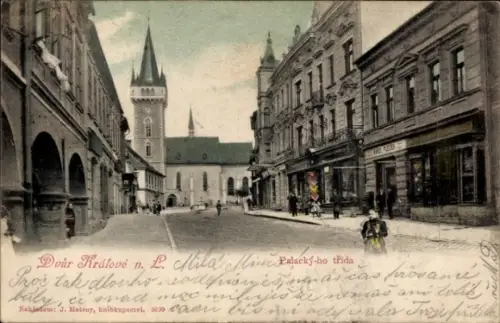 Ak Dvůr Králové nad Labem Königinhof an der Elbe Region Königgrätz, Palacky-ho trida