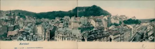 Klapp Ak Karlovy Vary Karlsbad Stadt, Gesamtansicht