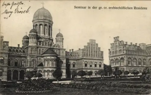 Ak Czernowitz Tschernowitz Cernăuți Ukraine, Seminar in der gr. or. erzbischöflichen Residenz