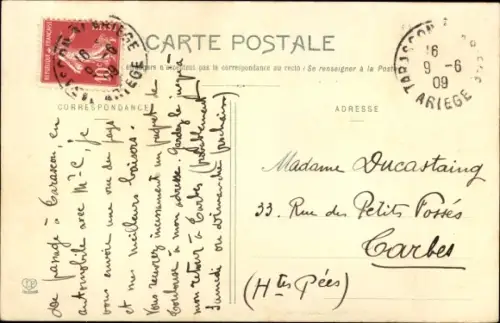 Ak Tarascon Ariège, Vue générale