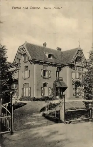 Ak Putten Gelderland, Putten o/d Veluwe, Huize Nelle,  Villa, Garten, Zaun