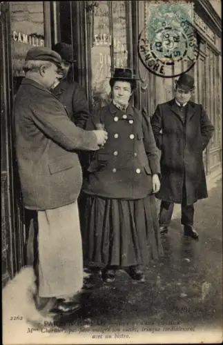 Ak Paris, Les Femmes Cocher, Mme Charnier