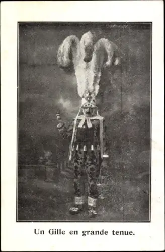 Ak Un Gille en grande tenue, Karneval in Belgien