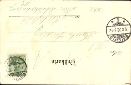 Litho Hansestadt Bremen, Kaffeehaus Emmasee, Bürgerpark, Boote