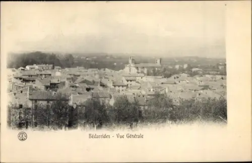 Ak Bédarrides Vaucluse, Vue Generale