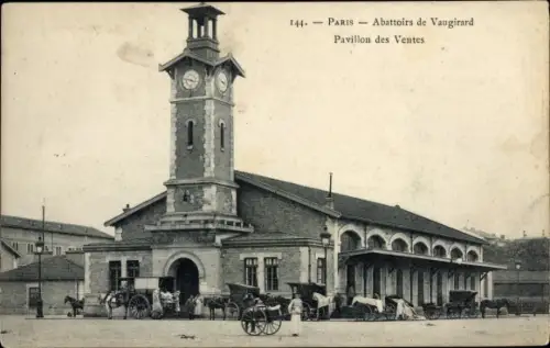 Ak Paris XV Vaugirard, Les Abattoirs, Pavillon des Ventes