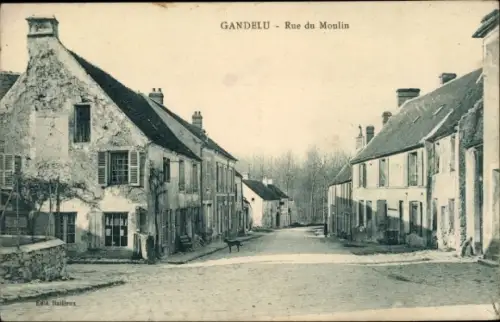 Ak Gandelu Aisne, Rue du Moulin