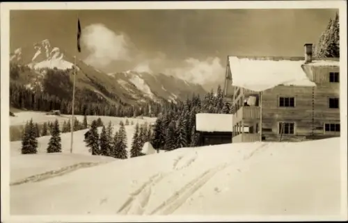 Ak Hirschegg Mittelberg Vorarlberg Österreich, Walmendinger Horn, Haus Küren