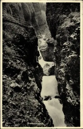 Ak Riezlern Mittelberg in Vorarlberg, Breitachklamm