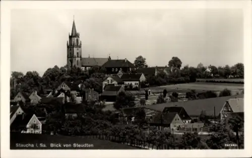 Ak Staucha Stauchitz Sachsen, Blick von Steudten
