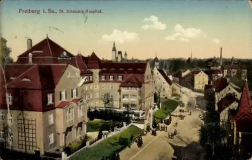 Ak Freiberg in Sachsen, St. Johannis-Hospital