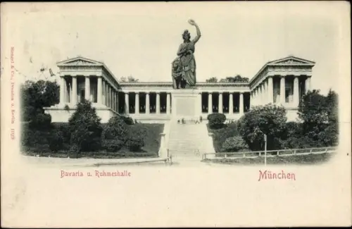 Ak München, Bavaria, Ruhmeshalle