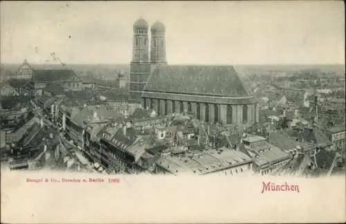 Ak München, Teilansicht, Frauenkirche