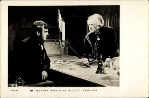 Ak Schauspieler Werner Kraus und Rudolf Forster